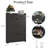 Black Shoe Storage Cabinet - 3 Flip Drawers & 2 Top Drawers, Large Organizer For Entryway/closet/hallway