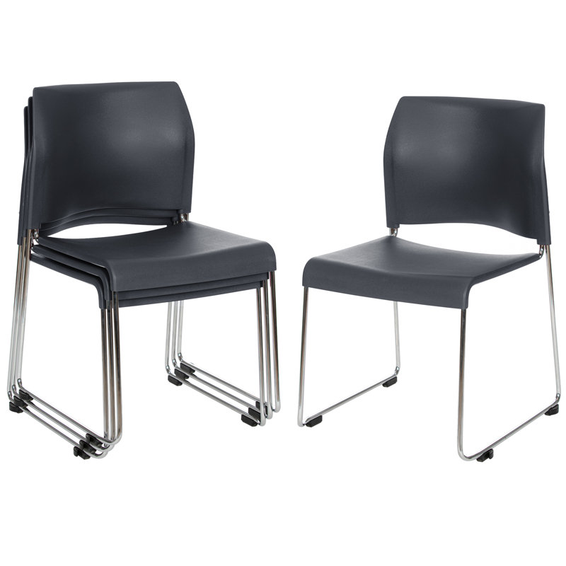 Jody Stack Chair (Pack of 4), Gray