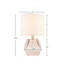 Lampe de table géométrique en verre