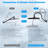 5-Spray 13'' Shower Head, High Pressure Rainfall Shower Head,10-Mode Handheld Spray, 12'' Adjustable Extension Arm, 71'' Hose-119670232