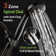 High Pressure 6-Setting 3.5" Chrome Face Handheld Shower with Hose for the Ultimate Shower Experience!