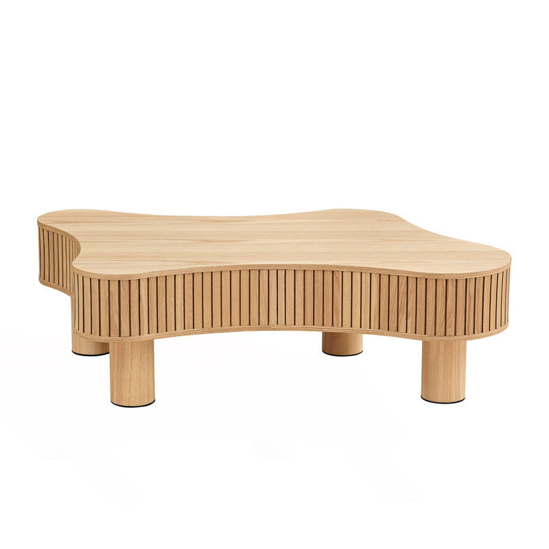 Irregular Shaped Coffee Table, Natural