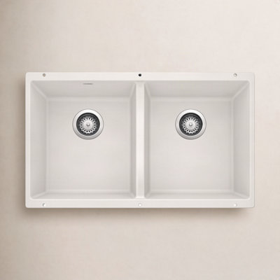 Precis SILGRANIT 29" Double Bowl Kitchen Sink