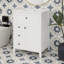 Meuble-lavabo 24 po avec lavabo, meuble-lavabo en bois massif avec tiroirs et tablettes réglables, petit meuble-lavabo-114294678