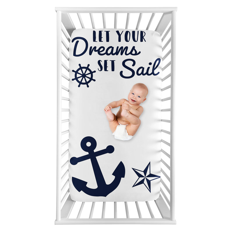 Sailor Photo Op Fitted Crib Sheet