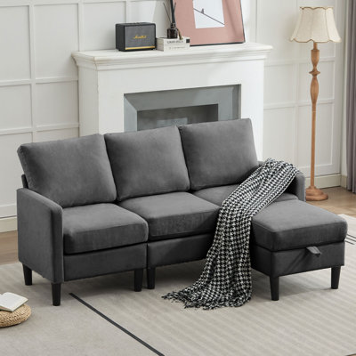 2 - Piece Upholstered L-Shaped Sectional