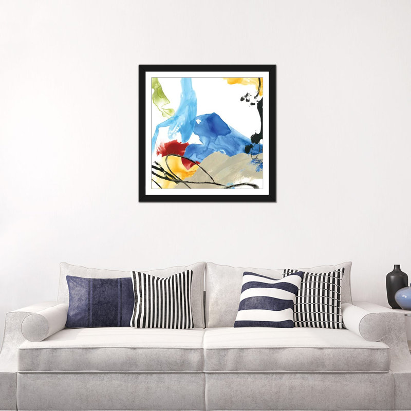 « formulation i », impression sur toile, Papier avec cadre noir, Blanc, H 24 po x l 24 po x P 1 po