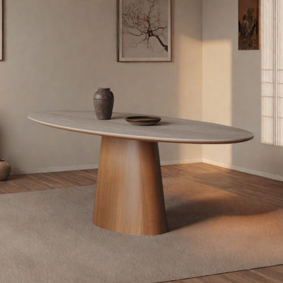 French Elegant Oval Dining Table