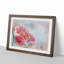 Blossoming Pink Camellia Flower in Abstract - Picture Frame Painting Print-55687190-55687193