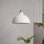 1 - Light Natural Dome Pendant