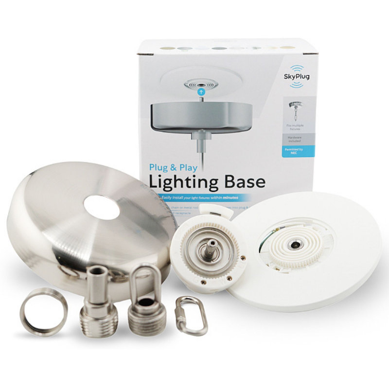 SkyPlug Kit -  Easy Lighting Installation - Carina, Brushed Nickel
