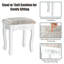 Ensemble coiffeuse et tabouret Edna