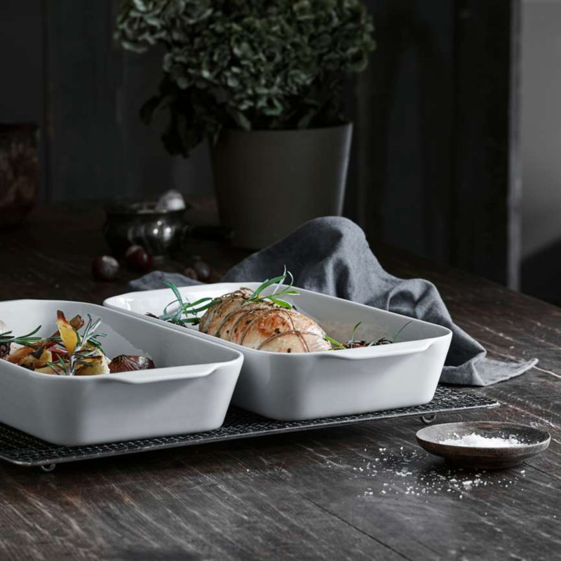 Deep Rectangular Eared Roaster, 13" x 9"