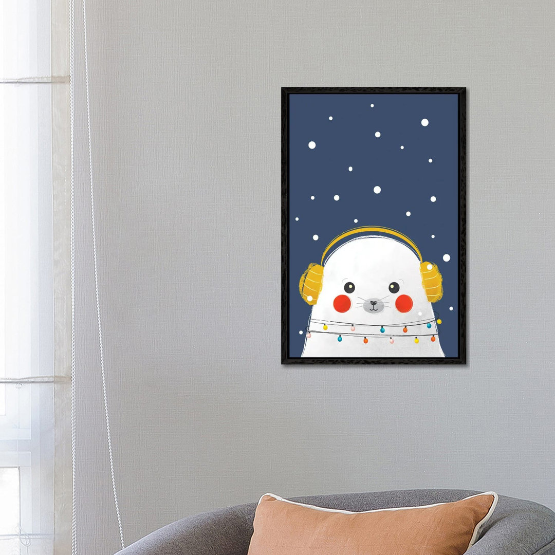 Christmas Baby Seal von Show Me Mars - Galerie-verpackte Leinwand Giclée auf Leinwand