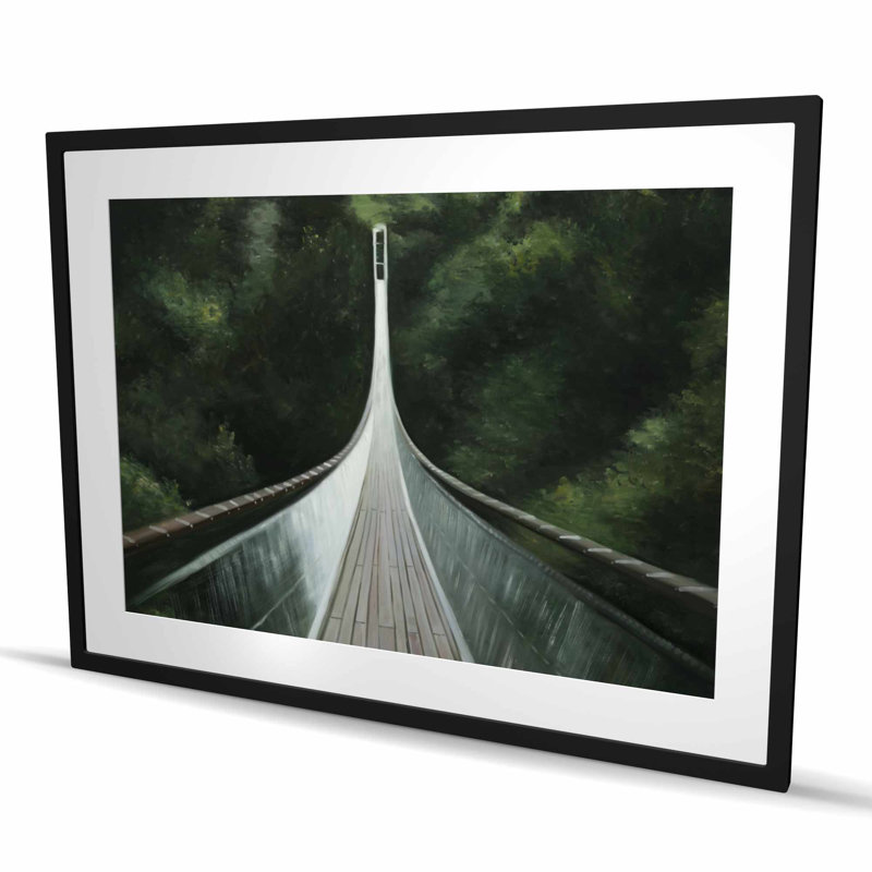 Pont Steep - reproduction mat moderne encadrée pour la décoration intérieure