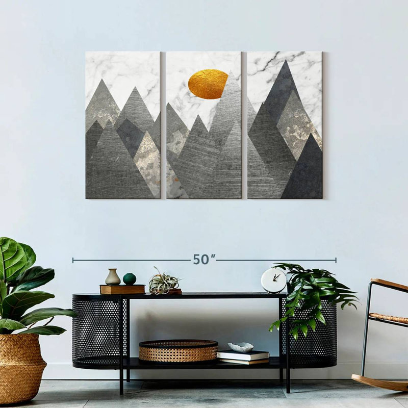 «Geimal Himalayan Mountains», reproduction d'art sur toile, H 45 po x l 28 po x P 1,25 po