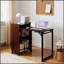 Bureau pliant en bambou, conception pliable pour les petits espaces, bureau d'ordinateur avec rangement caché, style Mid-Century pour le bureau à domicile et la chambre à coucher