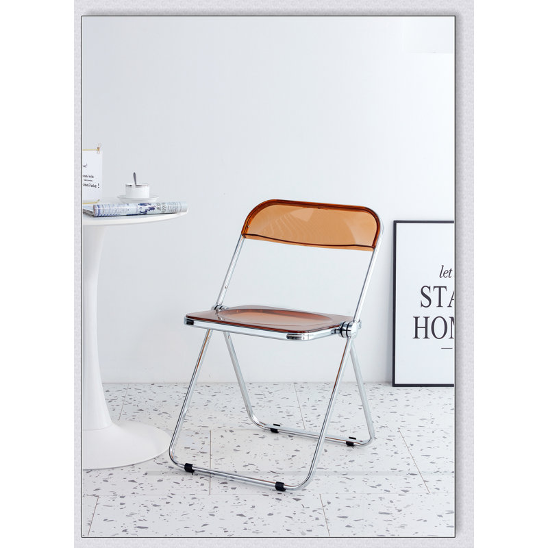 Chaise d'appoint avec structure en acier, plastique