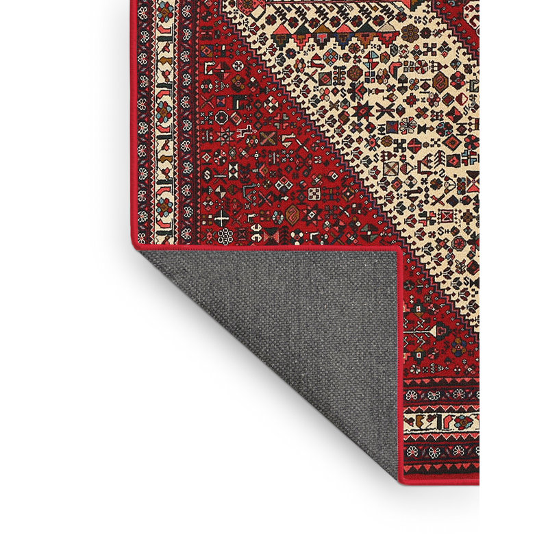 Tapis oriental rouge / ivoire, Rectangle 8 pi x 12 pi