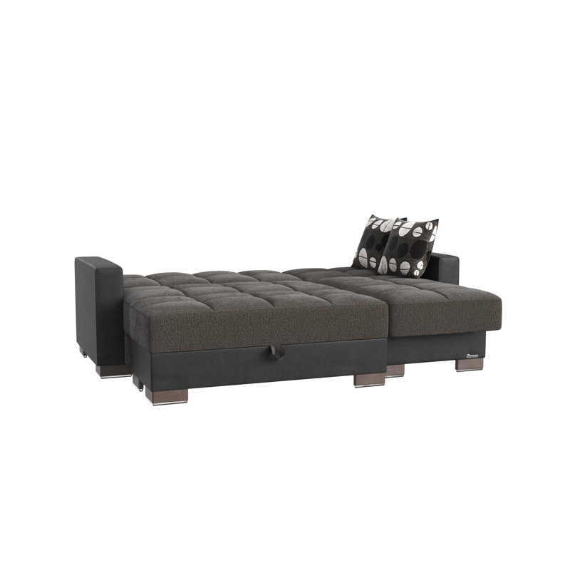 Chaise longue convertible avec rangement PrimeNest NimbusFlow