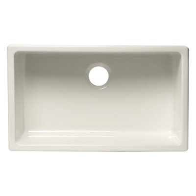 29.88'' L Single Bowl Fireclay Kitchen Sink