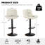Tabouret de comptoir pivotant à hauteur réglable avec repose-pieds-105526883