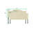 Nailhead Trim Adjustable Upholstered Headboard in Linen Fabric, Metal Legs-521090838-504880941