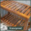 Banc de douche en teck de 30 po Daigan