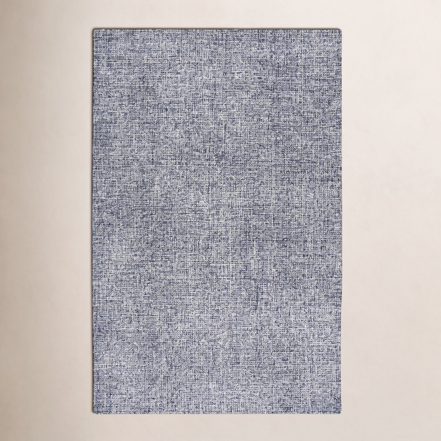 Britley Black White Hand-Tufted Wool Rug, Rectangle 3' x 5'