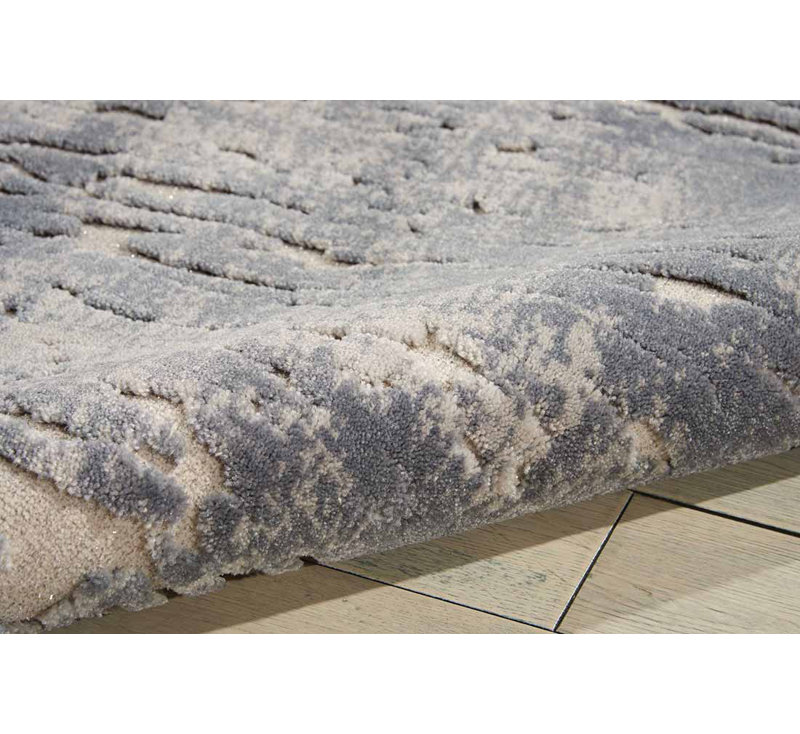 Gleam Area Rug in Slate Gray/Ivory, Rectangle 5'3" x 7'3"