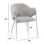 Chaises d'appoint en tissu Teddy Boucle avec pieds chromés-421790167-421790166