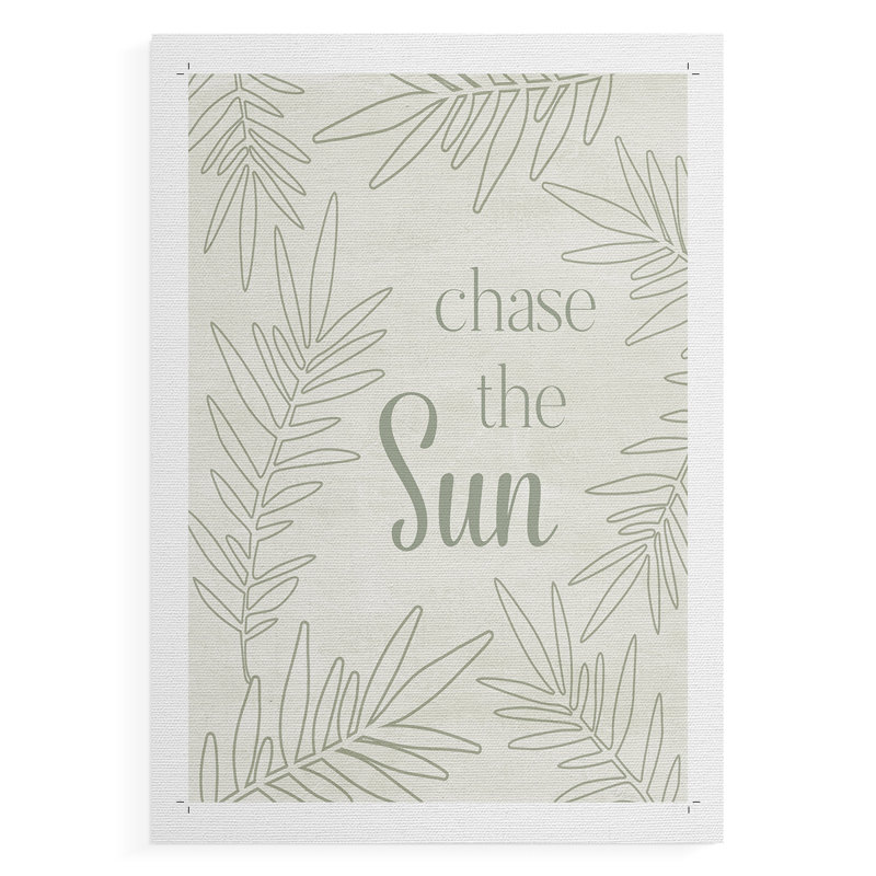 Chase the Sun - Impression sur toile seulement - NON-CADRE, H 60 po x l 40 po
