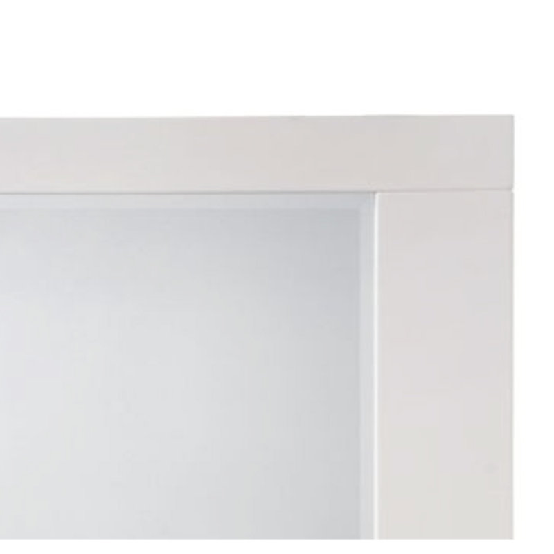 Stylish And Functional White High Gloss Finish Mirror For Interior Decoration