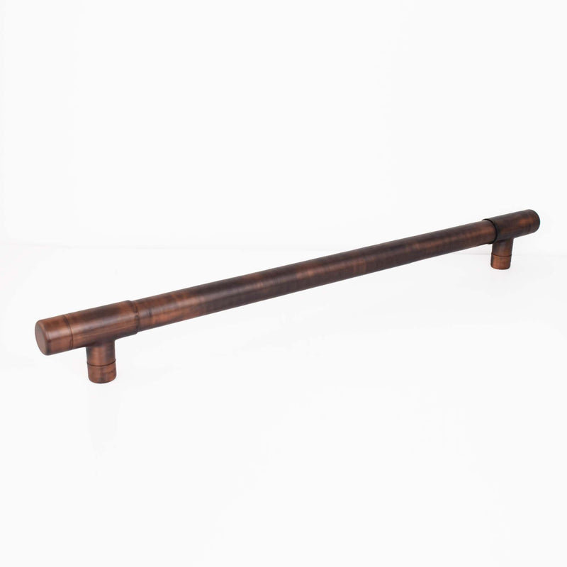 Rustic Aged Copper T-Barn Door Handles