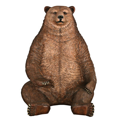 Très jolie statue d'ours assis