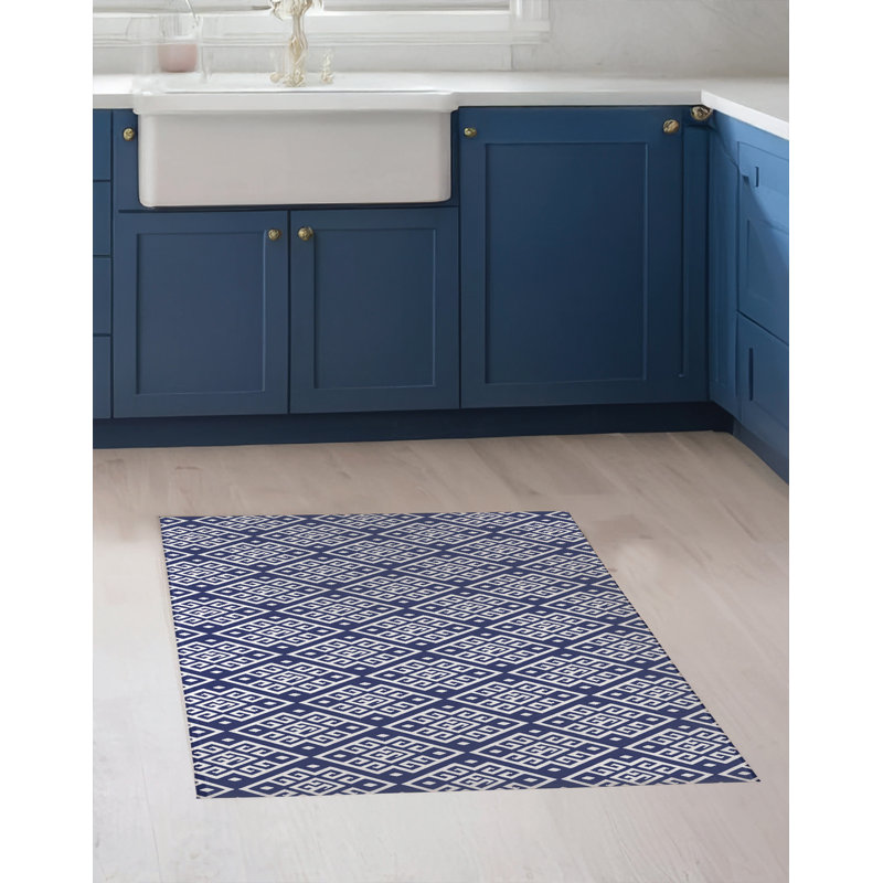 Tapis de cuisine Athana, Rectangle 4pi x 6 pi, Marine