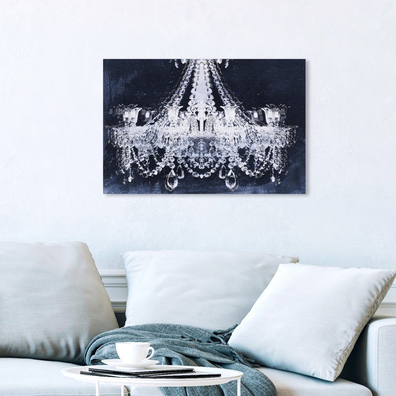 «Dramatic Entrance Indigo», impression sur toile, H 16 po x l 24 po, Toile tendue