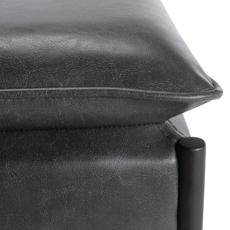 Banc rembourré Braylon, Gris