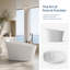 Baignoire de trempage autoportante ergonomique à surface solide, résine de pierre, trempage profond, appui-tête et soutien lombaire-129227783