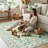 Kaldi Kaldi Oriental Botanical Floral Machine Washable Area Rug with Non-Slip Backing for Living Room, Dining Room, Bedroom-299865308