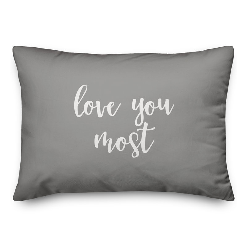  Coussin Love You Most, Gris