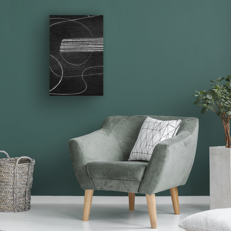 Art sur toile, noir, H 19 po x l 12 po