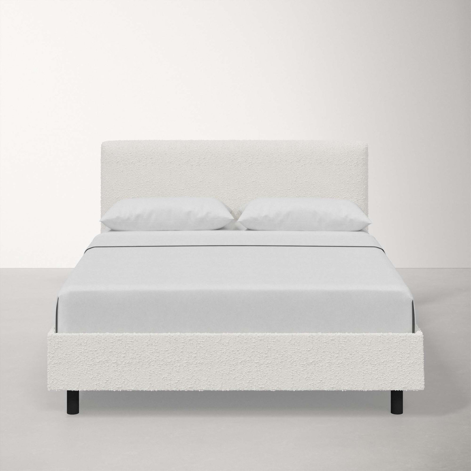 Adrien Upholstered Bed, Classic Snow Boucle, California King