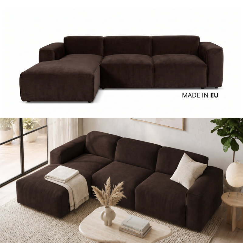 3 Seater Sofa Bed, Left Hand Facing