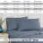 Southshore Fine Linens Sweetbrier Extra Deep Pocket Sheet Set, Solid Steel Blue, 100% Cotton 300 Thread Count Sateen Bedding, 2 Pillowcases, 22-Inch Deep Pocket, King-155055240-224429338