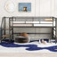 Lit mezzanine moyen avec escalier de rangement, lit simple-944806974