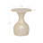 Hern Cream Capiz Hourglass Side Table