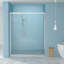 Paroi de douche coulissante simple l 48 po x H 72 po, 1/4 po (6 mm), chrome-119866399