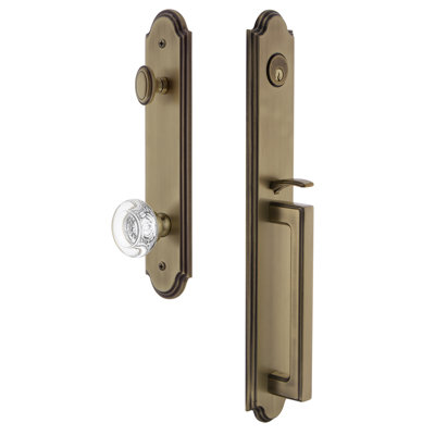Complete Inactive Arc Dummy Handleset with Bordeaux Knob and Arc Rosette