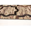 Tapis beige / brun foncé en cuir de vache Patchwork